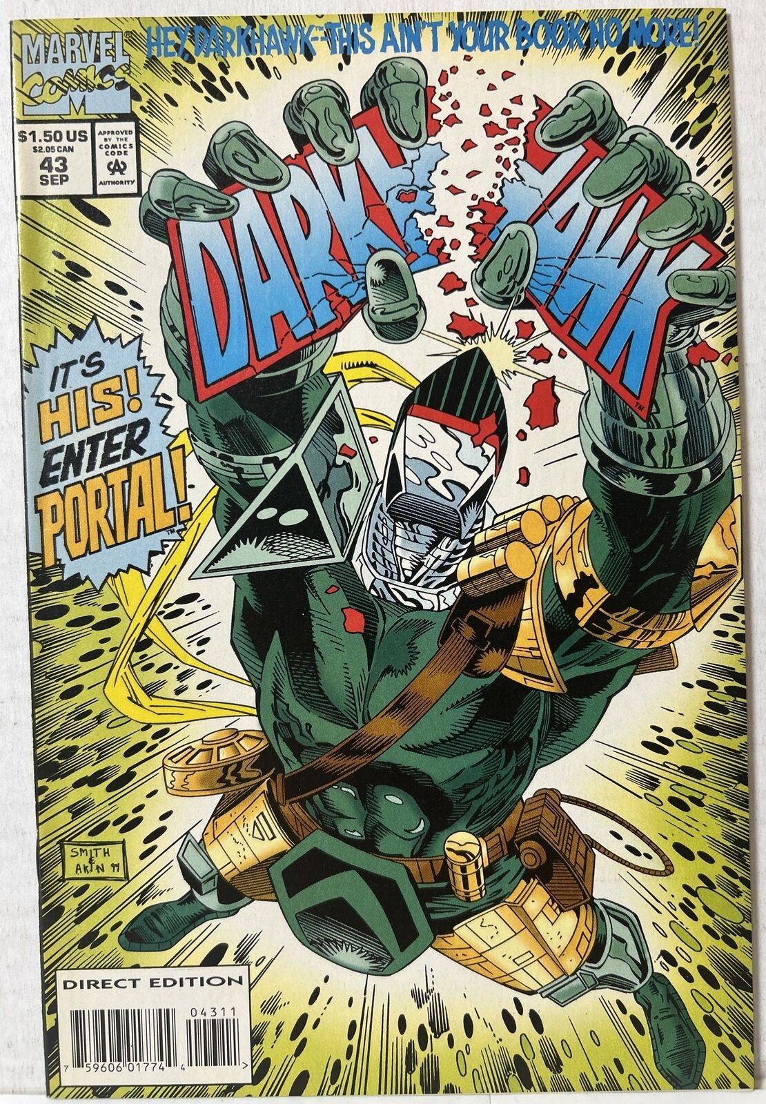 Darkhawk #43 1994 Marvel Comics Low Print Run VF-NM