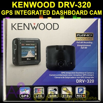 KENWOOD GPS INTEGRATED DASHBOARD CAMERA DRV-320 FULL HD RECORDING