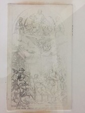 QUADRO A INCISIONE "PALA D'ALTARE-IL MARTIRIO DI SAN LORENZO" - GAETANO ZANCON.