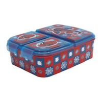 Brotdose Spiderman Lunchbox Blau-Rot FrüHstüCksbox FüR Kinder Mit 3 FäCher