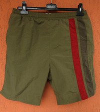 Vintage Patrick O'Connor Shorts Mens Green Nylon Bermuda Beach (M) W32"-37"