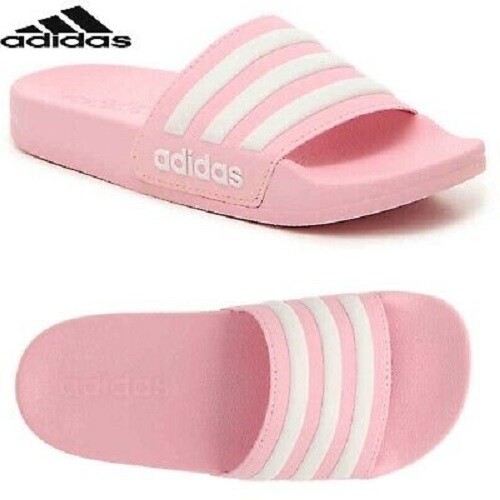 adilette shower slides pink
