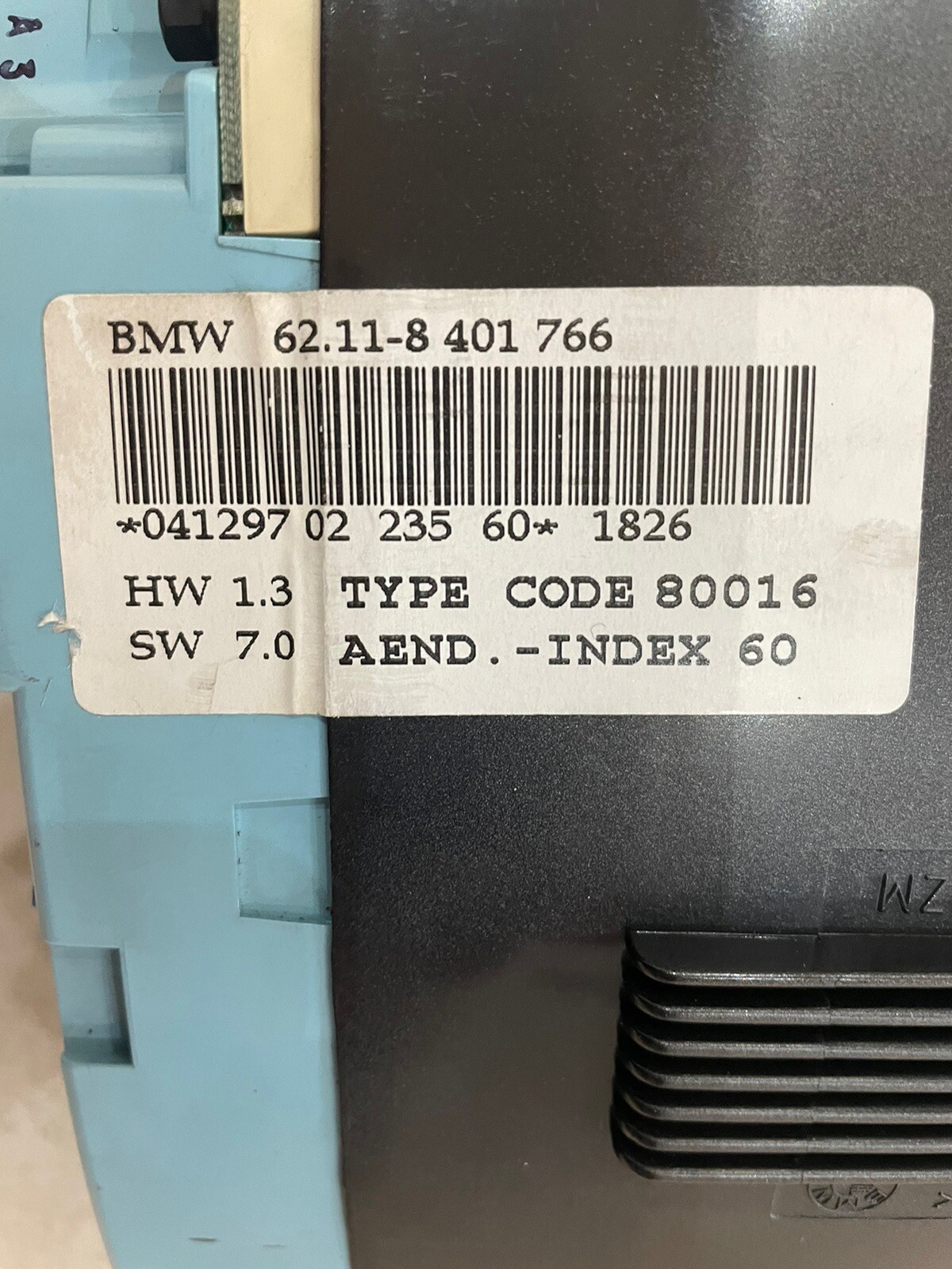 BMW Z3 Speedometer Speedo Instrument Cluster 1997 2001 eBay