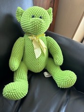 Bel ours vert velours 16" de pain de sucre câlin et mignon.COLLECTION VINTAGE