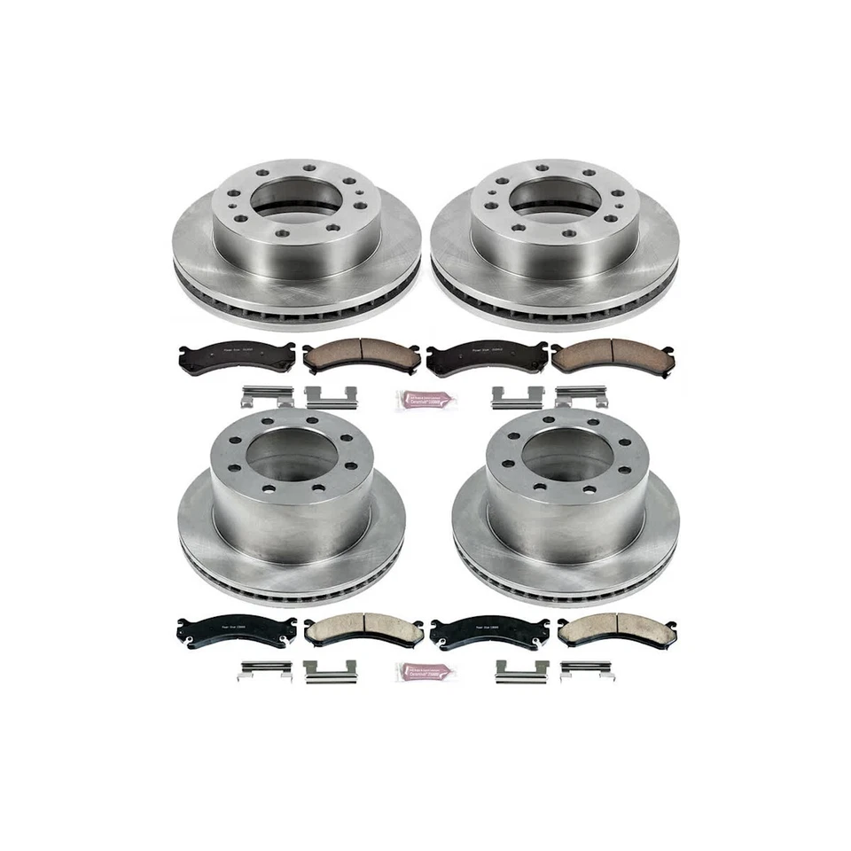 KOE5338 Powerstop Brake Disc and Pad Kits 4-Wheel Set Front & Rear for Chevy — 第 4/4 张图片