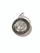 925 Sterling Silver CZ Flower If Daughters Were Flowers I  d Pick You Pendant