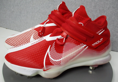 Nike Force Zoom Trout 7 Baseball Metal Cleats Red White Mens  display picture 2