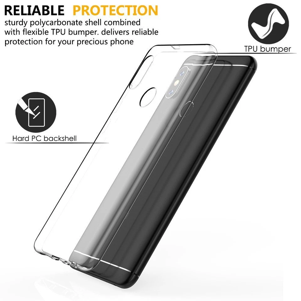 CUSTODIA COVER GEL TPU per XIAOMI REDMI NOTE 5 PRO + PELLICOLA VETRO TEMPERATO - Immagine 2 di 4