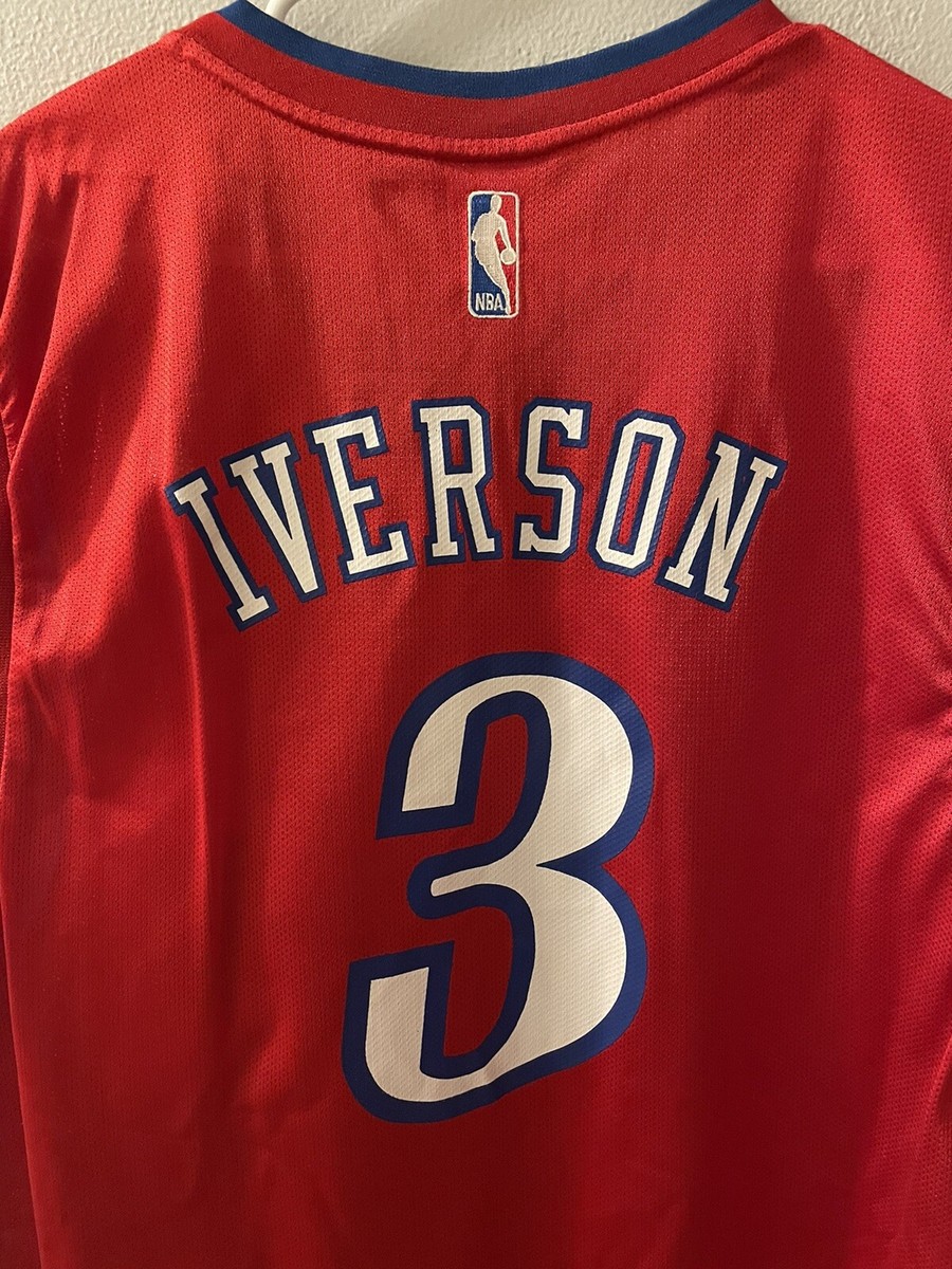 Reebok Allen Iverson #3 NBA Authentic Philadelphia 76ers Sixers
