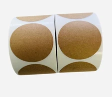 2" Round Blank Kraft Paper Coded Inventory Dots Made in USA Labels 500 Stickers