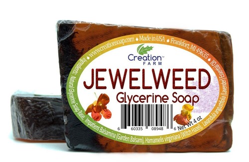 jewelweed soap for poison ivy wash and soothing 4oz bar (two 4