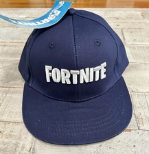 FORTNITE Baseball Hat Cap - Blue W/white Lettering Adjustable Gaming Youth, NWT