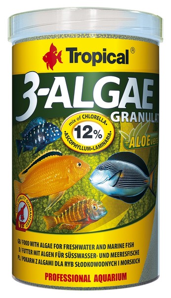 Tropical 3- Algae- Fischfutter Granualt Algenfutter FüR SüSs- Meeresfische 100Ml-image