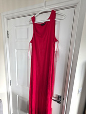 Atmosphere Red Sleeveless Maxi Dress, Round Neck, Women’s Regular Size 10