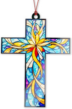 Cross Christmas Ornaments 2025, Jesus Christmas Decorations, Cross Ornament for