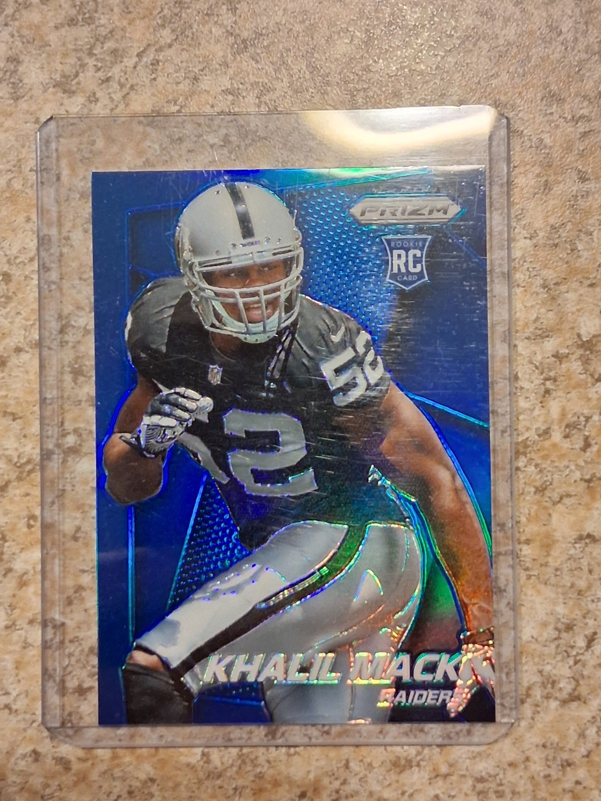 2014 Prizm Football KHALIL MACK Blue Prizm RC #218 Raiders Chargers MINT