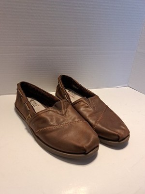 Bobs By Skechers Shoes Women's 8 Brown Memory Foam Slip On 