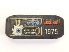DDR Zierbrikett VEB BKK Senftenberg Braunkohletagebau 1975 Schmuckbrikett