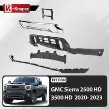 Front Bumper Lower Cover Kit For 2020-2023 GMC Sierra 2500 HD W/ Air Deflector