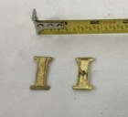 Hat Brass - 1 Inch Company Letter "I"