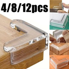 4-16pcs Clear Silicone Table Corner Protectors Soft Anti-Collision Edge Guards