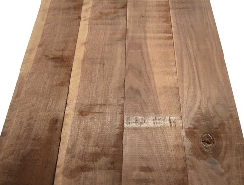 2X Righe Di Noce Curly In Legno Tonale 108X13-14Cm X 24Mm #108 - Bild 3 von 7