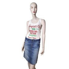 Vintage Y2k D&G Midi Bi Material Denim Dress Size 42it 8/10uk Archive