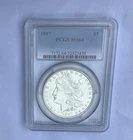 1887  MORGAN Silver Dollar, PCGS MS-64