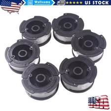 6-Pack Spool For BLACK+DECKER AF-100-3ZP 30ft .065" Trimmer Replacement