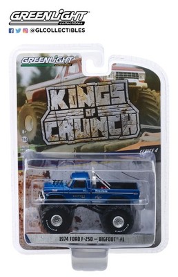 Greenlight - 1974 Ford F-250 Monster Truck Bigfoot #1 - Kings of Crunch 49040-D