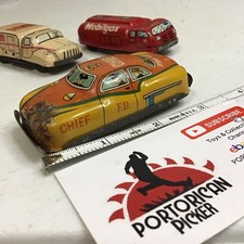 UNBRANDED C254 YELLOW RED FIRE DEPT. CHIEF SEDAN CAR FIREMEN 3  Or 1/64 JAPAN