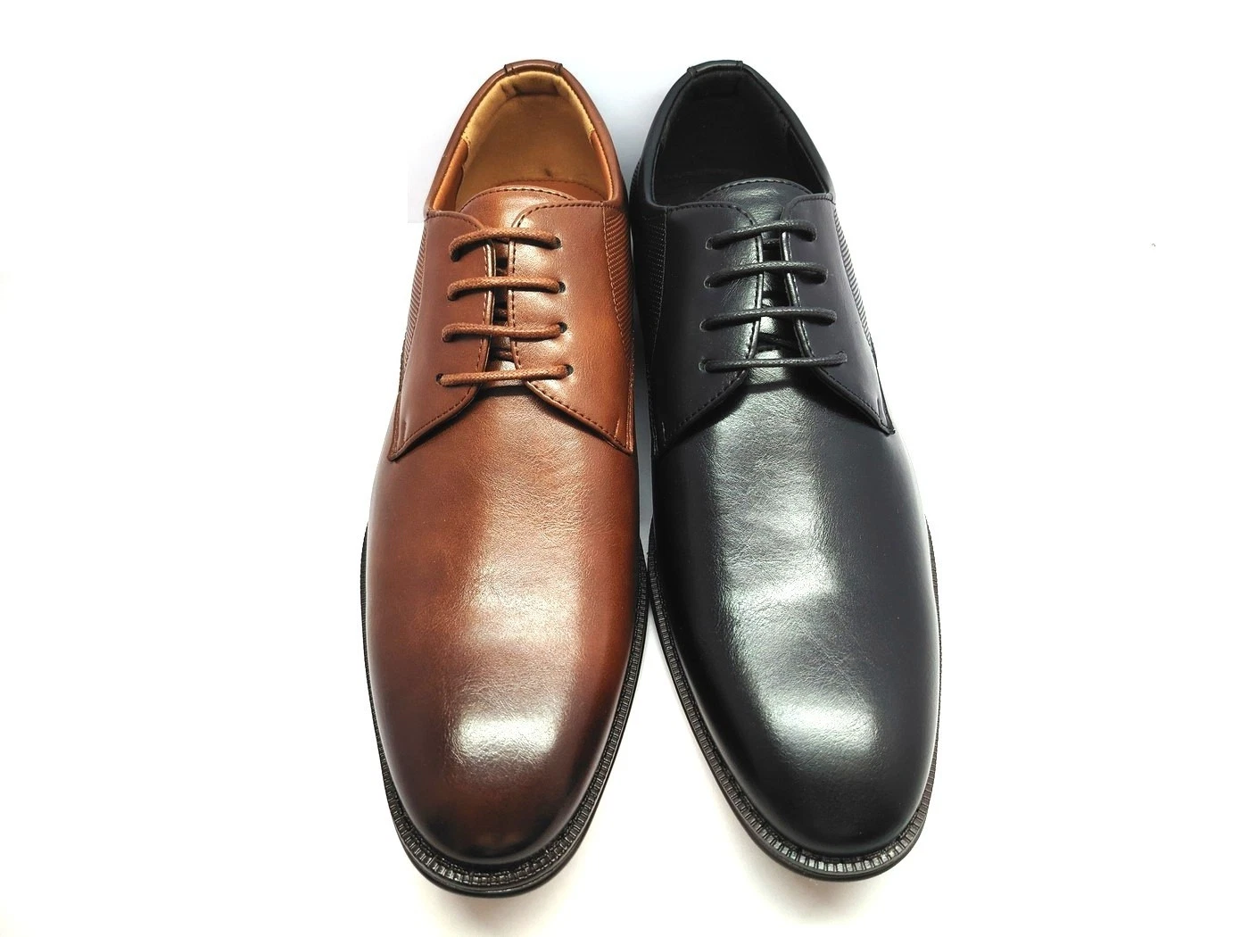Mens Lace Up Formal Office Dress Faux Leather Wedding Derby Smart Work Shoes UK