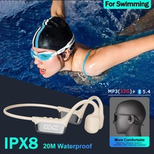 Bone Conduction Swimming Headphones Bluetooth Wireless IPX8 Waterproof 32G MP3