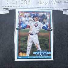 Topps 2026 Series 1 1991 Topps Baseball T91-64 Pete Crow-Armstrong Cubs