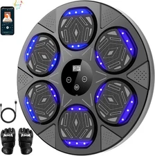 Music Boxing Training Machine Wall Mount Bluetooth React Target Exercise Set