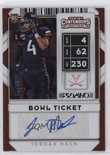 2020 Contenders Draft Picks College Bowl Ticket 61/99 Jordan Mack #307 Auto 08gc