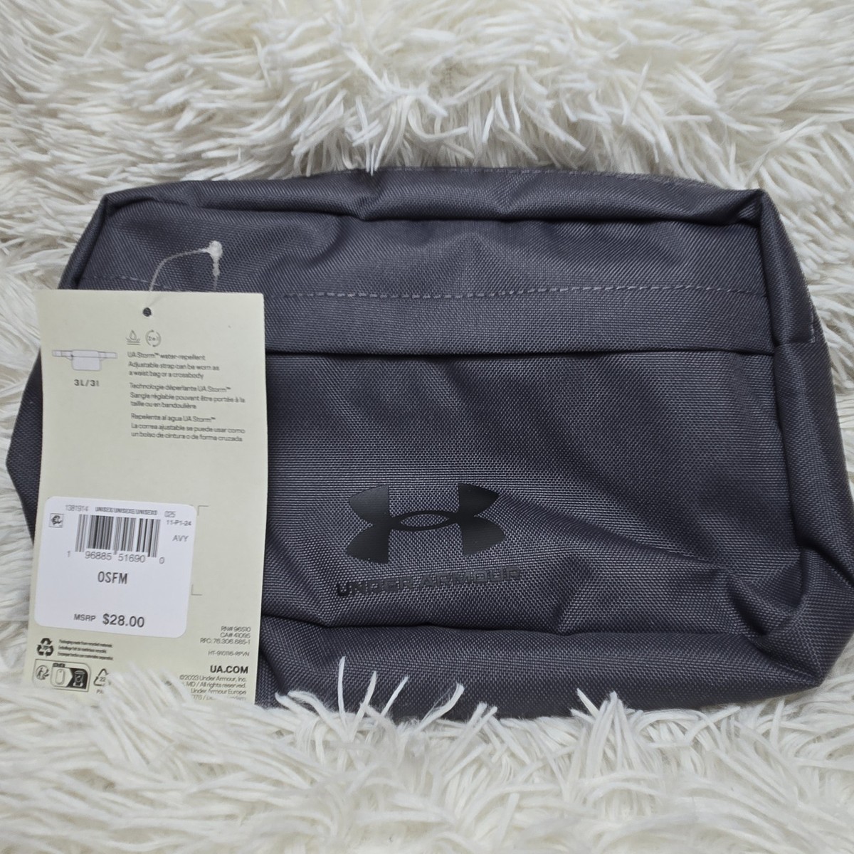 Under Armour Crossbody Bag - UA Essentials Lite Xbody - Gray/Black