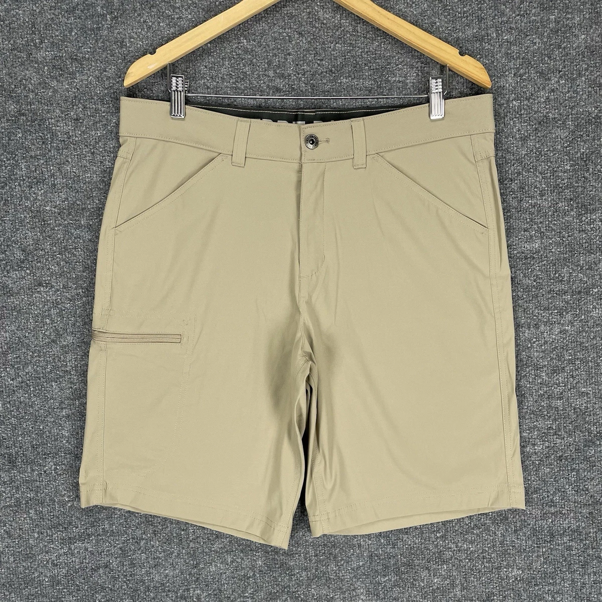 Short Chino Homme Eddie Bauer – Beige – Taille 34 – Pegged – Coton