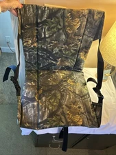 Camouflage Portable Seat, for use on a tree stand or in a stadium