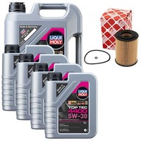 MotoröL Set 4400 5W-30 Liqui Moly 9 Liter + ÖLfilter FüR Mercedes E-Klasse CLS