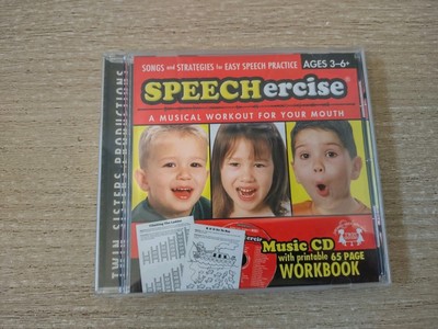 Speech Exercise Speechercise Age 3-6+ Level 1 CD Musical Workout For Your Mouth 