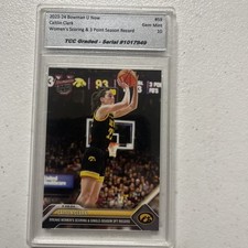 2023-24 Bowman U Now #59 Caitlin Clark GM 10 Iowa Hawkeyes Indiana Fever