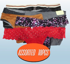 VICTORIA'S SECRET PINK PANTIES ASSORTED STYLES NWT SIZE: M 10PCS SET