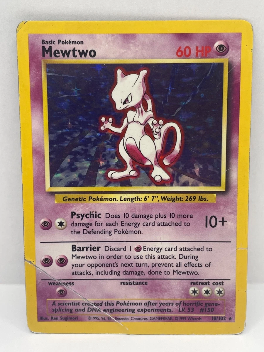 ミュウツー(キラ)(海外版) Ｍewtwo 10/130★ やや傷汚れ白かけあり ミュウツー(キラ)(海外版) Mewtwo 10/130☆ やや傷汚れ白かけあり
