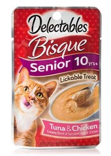 "Hartz Delectables Senior Bisque Lickable Cat Treats - 1.4 Ounce Pack of 4 