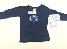 Penn State Nittany Lions Two Feet Ahead Baby Infant Long Sleeve T-Shirt, 6mo New