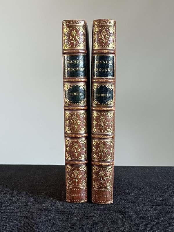 Manon Lescaut, 1860, maroquin doublé, exemplaire unique