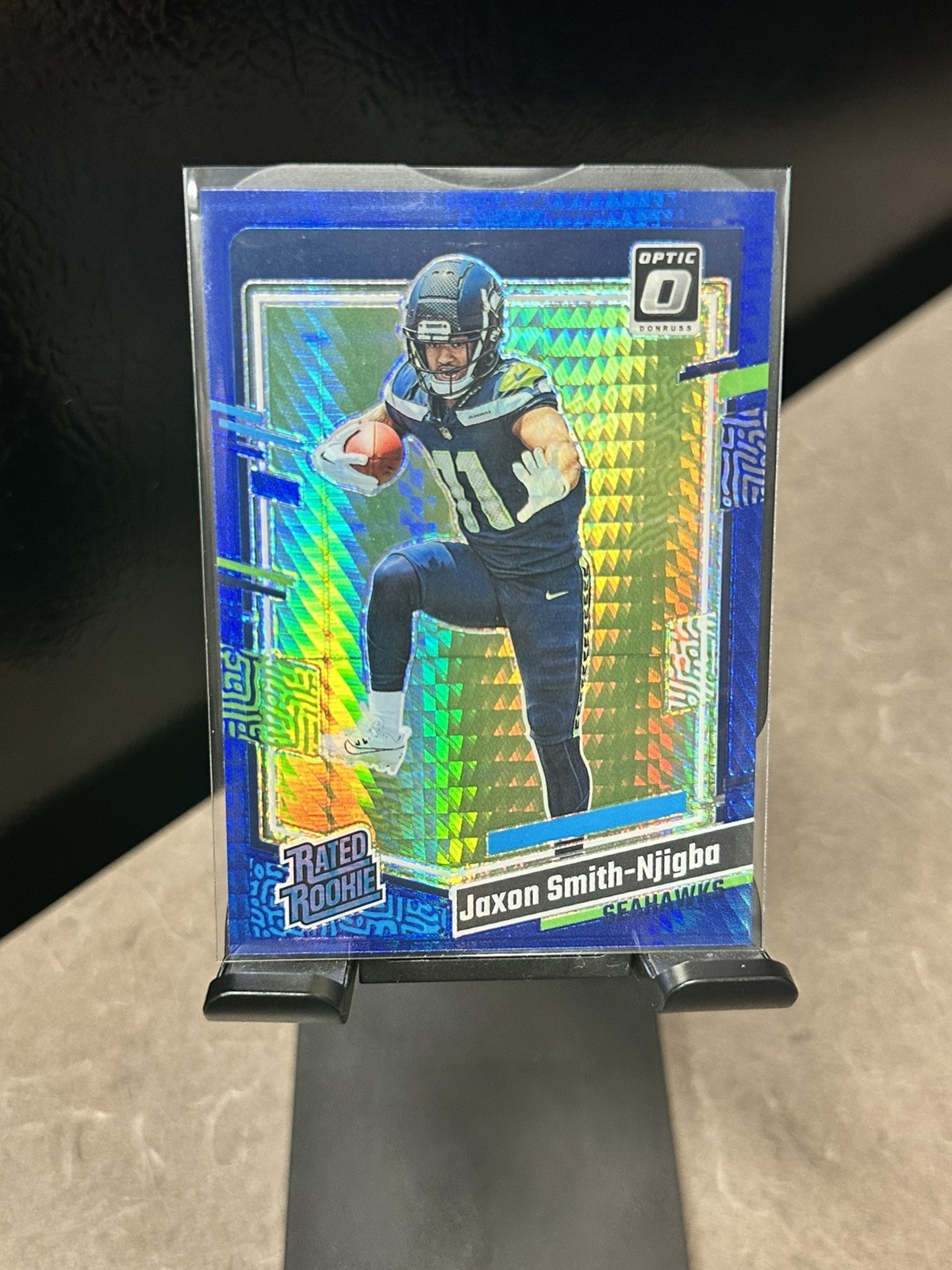 2023 Panini Donruss Optic Rated Rookie blue Hyper Prizm #293 Jaxon Smith Njigba