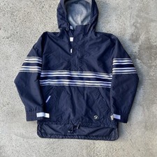 Vintage Retro Gap Hooded Anorak Size Medium Mens Blue