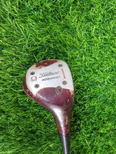 Vintage Titleist Acushnet Persimmon Driver Wood Steel Shaft Swing Rite Grip